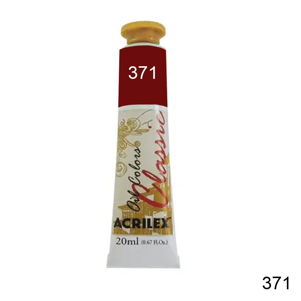 Tinta a Óleo Laca de Garanza Rosa Antigo 371 20ml Acrilex
