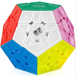 cubo mágico Megaminx Qiyi profissional / Cubo mágico redondo barril cilindro 3x3x3.