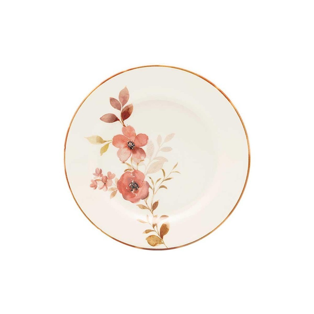 Jogo De 6 Pratos Sobremesa 18 Cm Donna Chá Das 5 em Oferta na Shopee