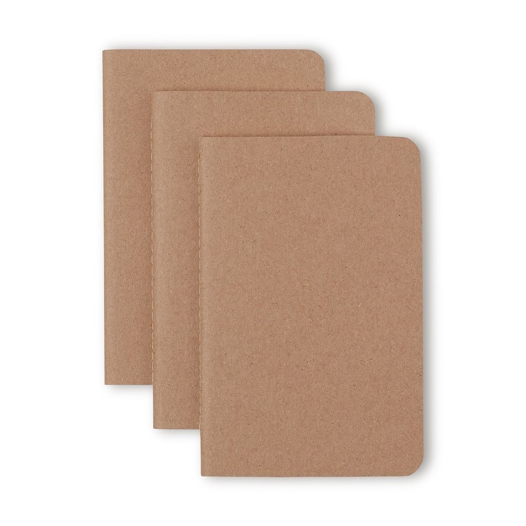 Kit Revistas Kraft 14x21 Sem Pauta - Stationery