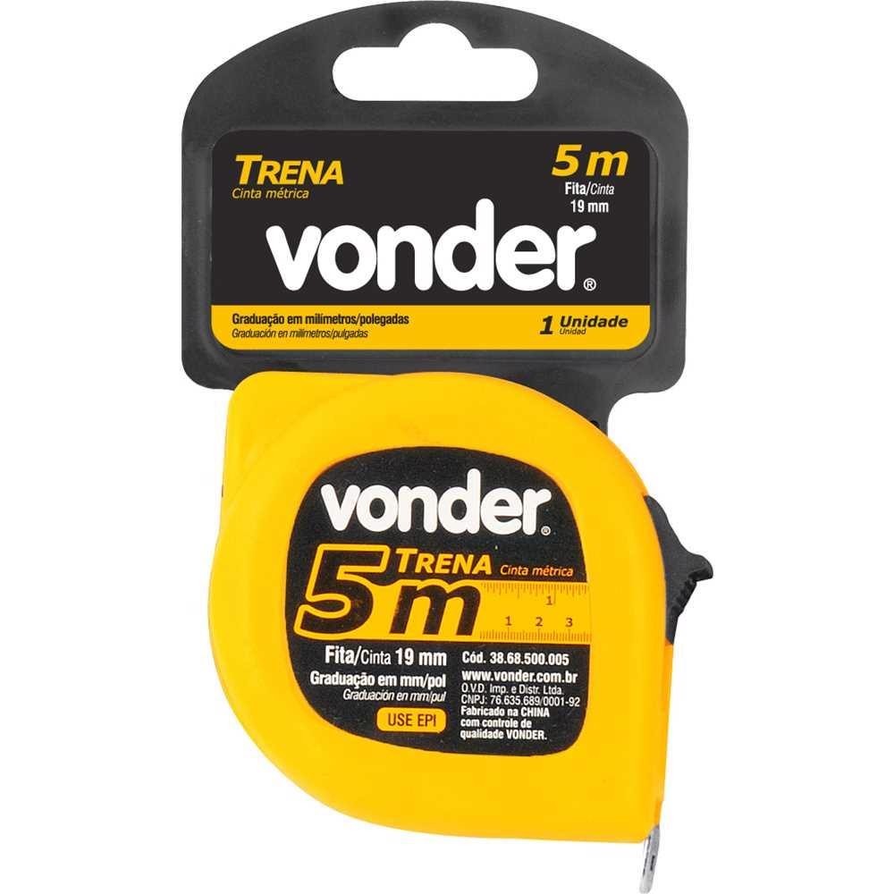 Trena de Aço 5m x 19mm com Trava VONDER