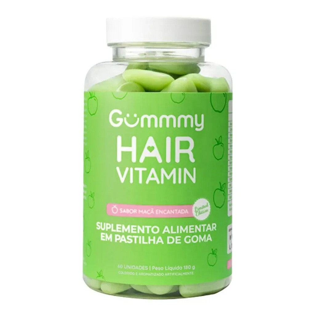 Gummy Hair Vitamina Sabor Maçã Encantada 60 Gomas - Gummy