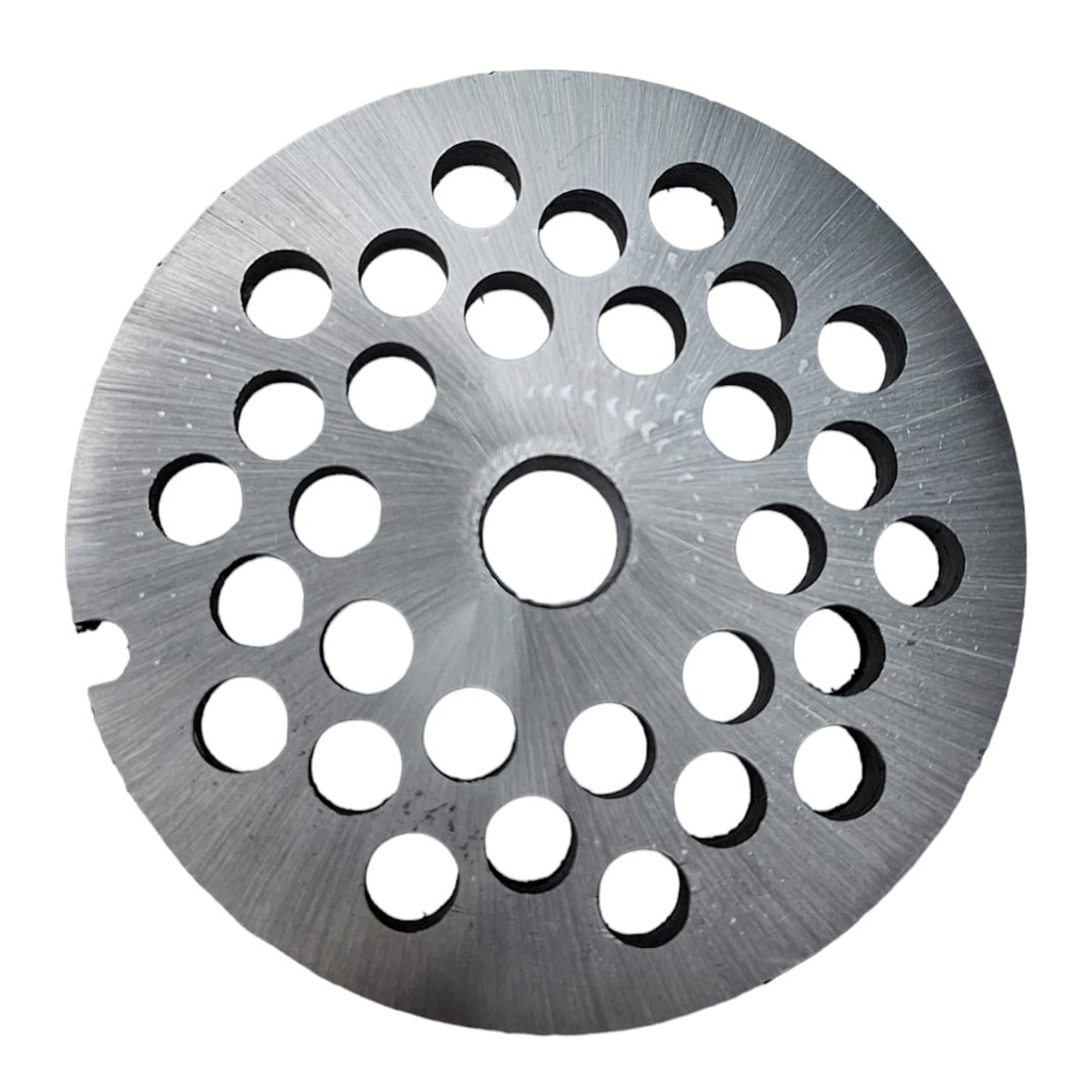 DISCO DE MOEDOR DE CARNE BOCA 22 COM FURO 8MM 22/08 AÇO CARBONO REDE PARA MOEDOR DE CARNE