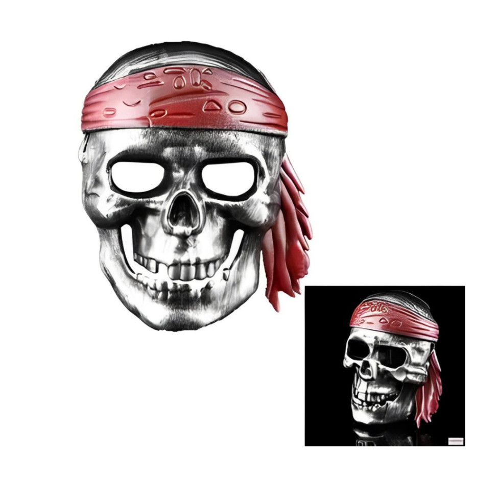 Máscara Pirata de Plástico Jack Sparrow
