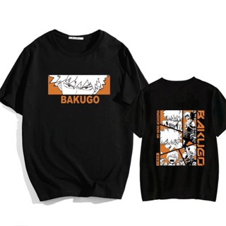 Camiseta Boku No Hero Academia Bakugo Katsuki Camisa Streetwear Algodão Confortável Estilo Moda Unissex maligu em Oferta na Shopee