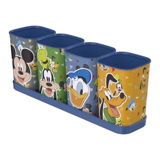 Porta Caneta Lápis Mickey e Amigos Bandeja Plasútil