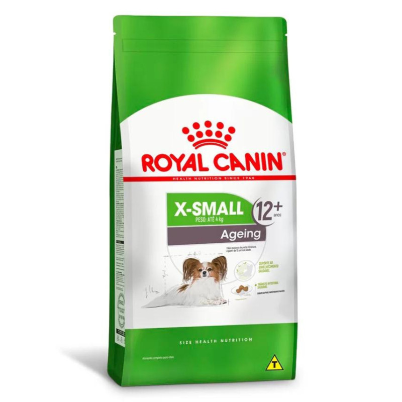 Ração Royal Canin X-Small Ageing 12+ para Cães Idosos de Porte Mini 1kg em Oferta na Shopee