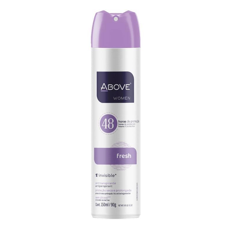 Desodorante Antitranspirante Aerossol Above Feminino Fresh 150ml
