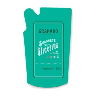 Refil Sabonete Líquido de Glicerina Granado Hortelã 300ml em Oferta na Shopee