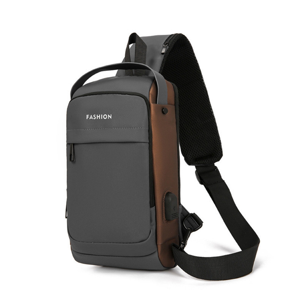 Bolsa Masculina Pochete Transversal Cadeado Ombro Impermeável Tecido Liso Antifurto Bolsa de Peito em Oferta na Shopee