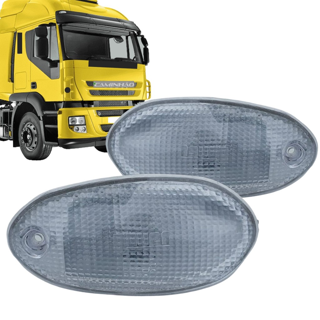 Par 2 Lanterna Tapa-Sol para Iveco Stralis / Tector / Cursor LD + LE Cristal em Oferta na Shopee