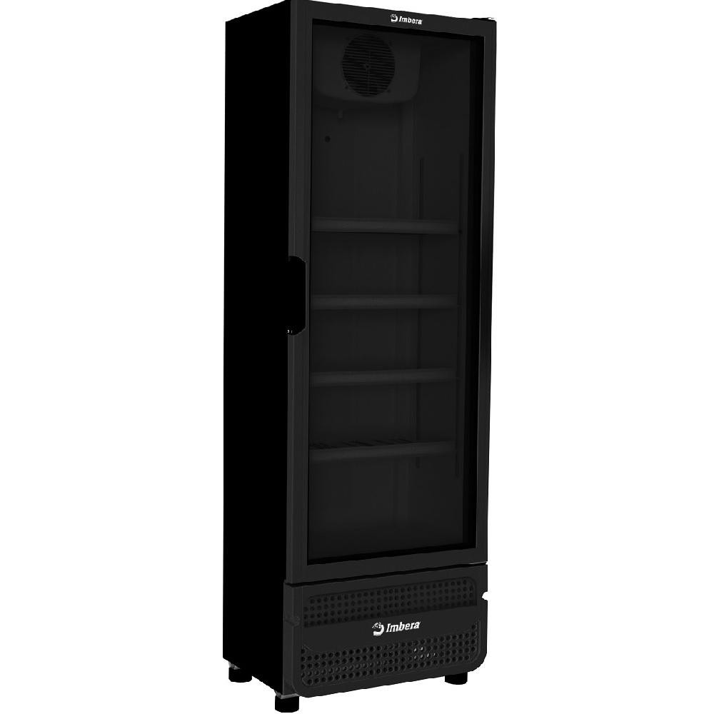 Expositor Vertical Imbera 485 Litros Porta de Vidro Full Black VRS16 - Bivolt em Oferta na Shopee