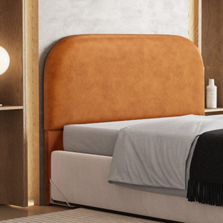 Cabeceira Cama Box Queen 160cm Orgânica Lanna W01 Couríssimo Canela - Lyam Decor em Oferta na Shopee