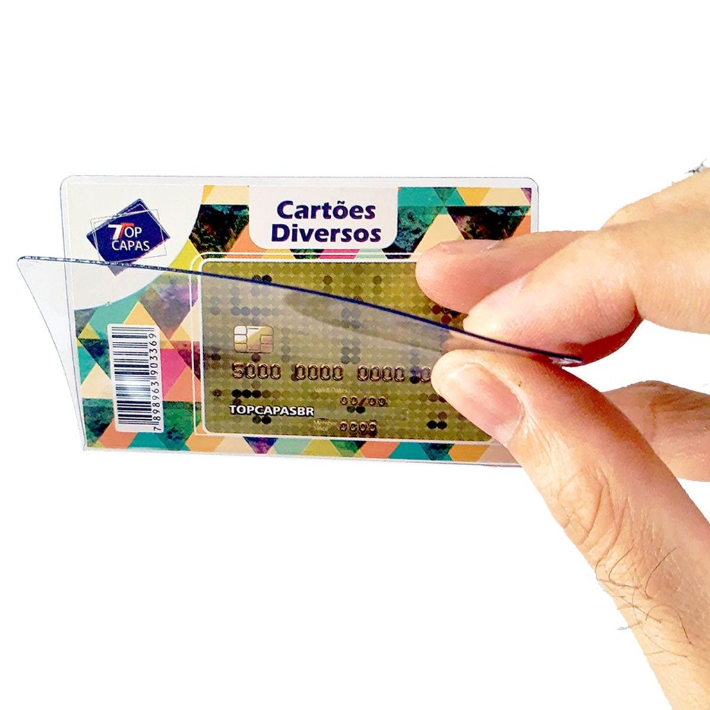 Capa Porta CARTÃO (DIVERSOS) - KIT C/ 5 und. em Oferta na Shopee