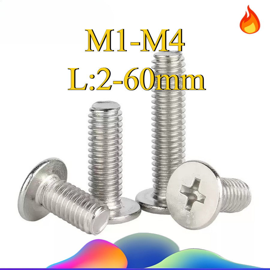 ((Envio Rápido) Parafuso Máquina Chato Phillips Inox 304/Parafuso Phillips Cabeça Baixa M2-M4 (WDY-XDM-1)
