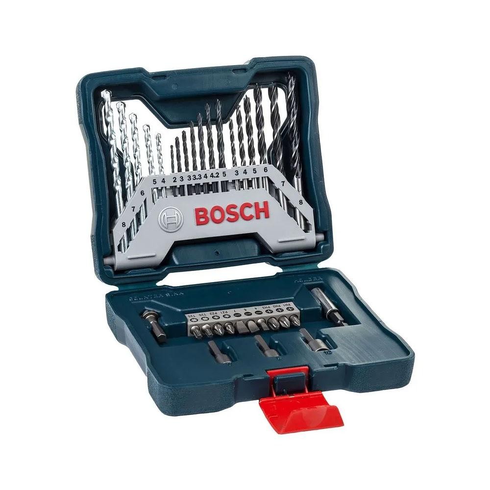 Maleta Bosch C/Broca/Bit/Chave 33 Peças