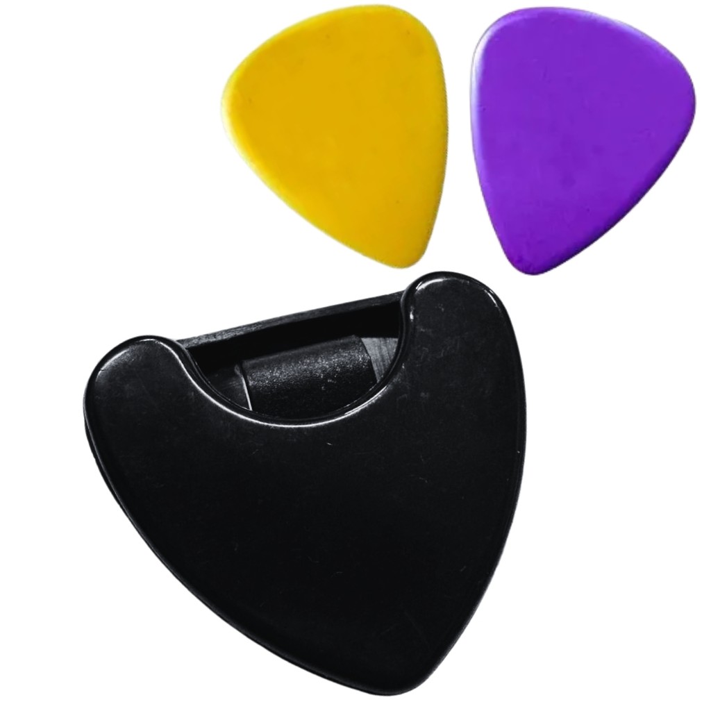 Porta Palhetas Violão LK- Guitarra- Ukulele- Cavaquinho + 2 Palhetas em Oferta na Shopee