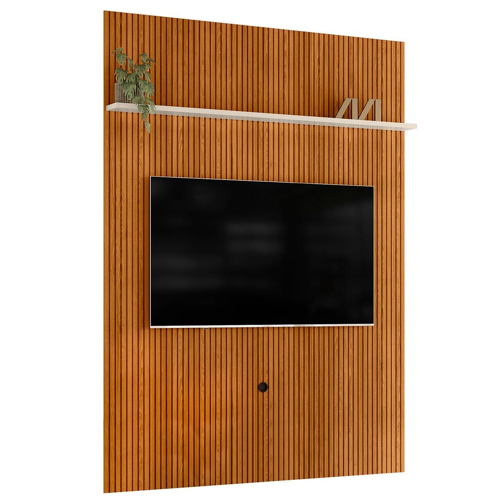 Painel Para TV 75 Polegadas 179cm Logus Z10 Off/Cinamomo - Mpozenato em Oferta na Shopee