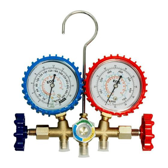 KIT DE MANIFOLD SEM MANGUEIRA DE 0,9M PARA R22/R134A/404A