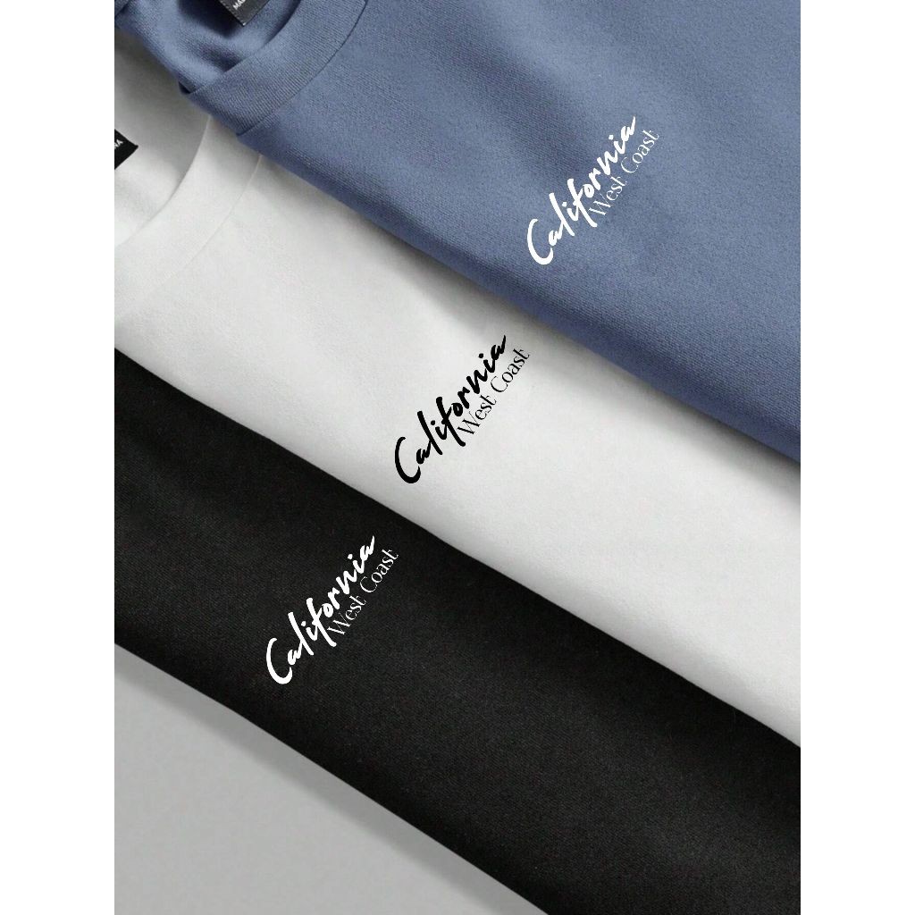 Camiseta camisa t-shirt 100% algodão blusa masculina manga curta casual estampada street CALIFORNIA