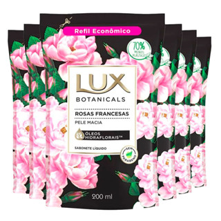 Kit Sabonete Líquido Lux Refil Botanicals Rosas Francesas 200ml 6 Unidades em Oferta na Shopee