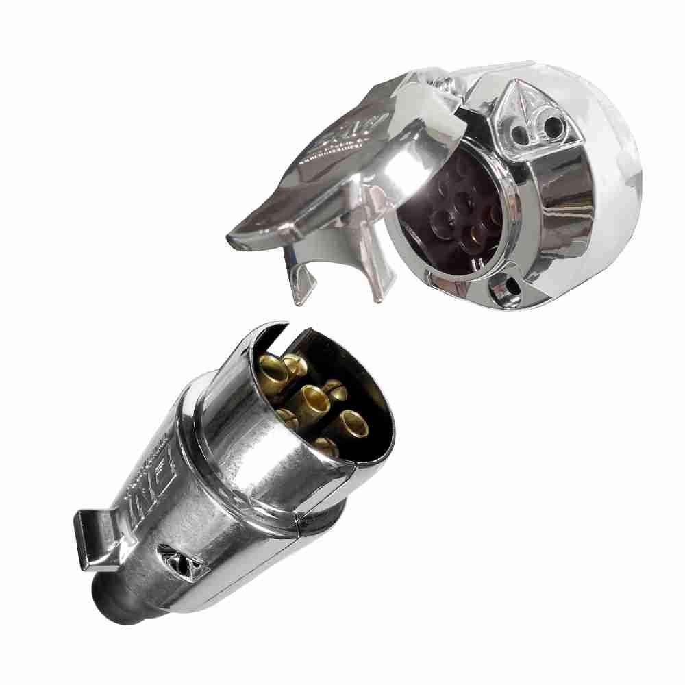 Conjunto Tomada de Engate Fixa e Móvel - 7 Polos - DNI 8377 em Oferta na Shopee