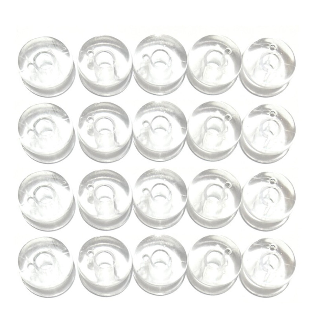 Kit com 20 Bobina Baixa Domestica Plástica 172336 - Carretilha para máquina de costura ZIG ZAG em Oferta na Shopee