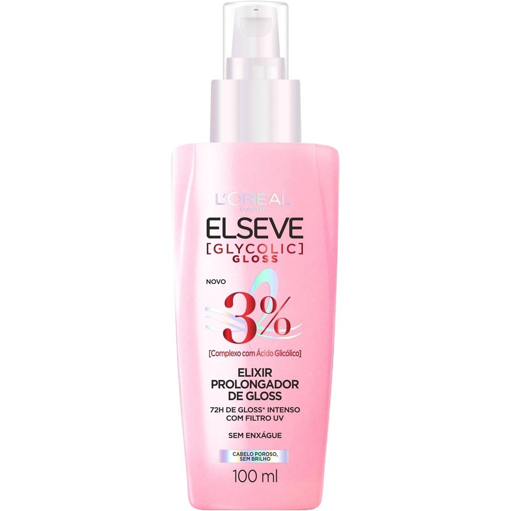 Serum Elixir Prolongador de Gloss Elseve Glycolic Gloss - 100ml