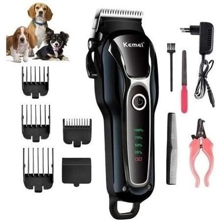 Maquina De Tosa Cães E Gatos Pet Profissional Aparador De Pelos Pet Original Bivolt Kemei KM- 1991