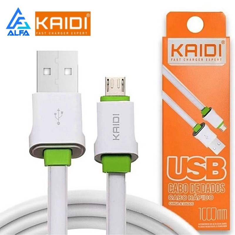 Cabo Carregador Turbo Rápido Reforçado Kaidi Lehmox V8 / Tipo C / iPhone 1M,2M LIGHTINING Original em Oferta na Shopee