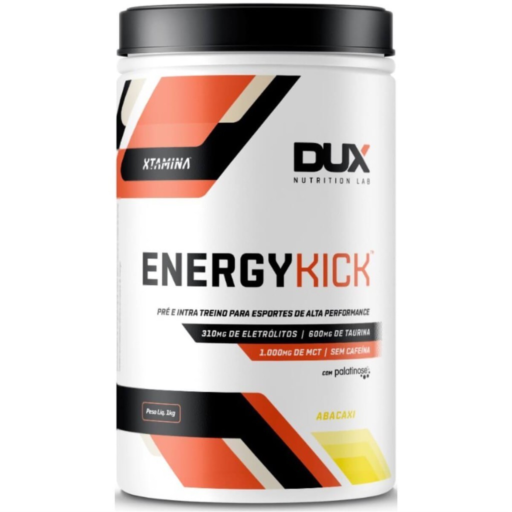 Carboidrato Energy Kick Dux Pote 1kg Energia Pré e Intra Treino para Corredores Ciclistas Endurance