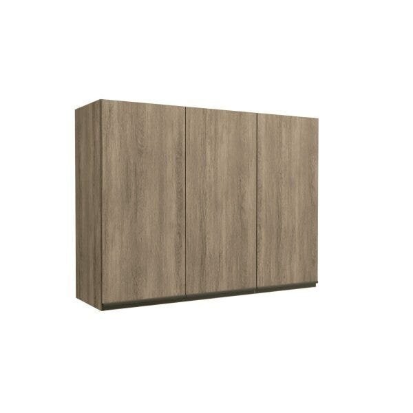 Armário Aéreo 3 Portas 120cm Maxxi Nogal
