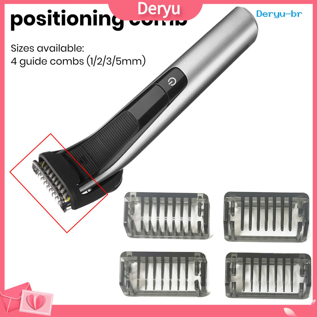 [deryu] Pente Guia De 1/2/3/5MM Para Philips One Blade QP2520 QP2530 QP2630 QP2620 Substituição Da Ferramenta De Posicionamento Do De Corte Elétrico