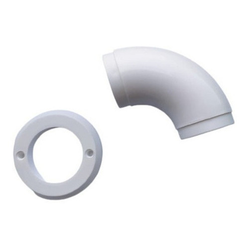 Curva De Nylon Com Canopla Para Corrimão Perfil Tubular D096