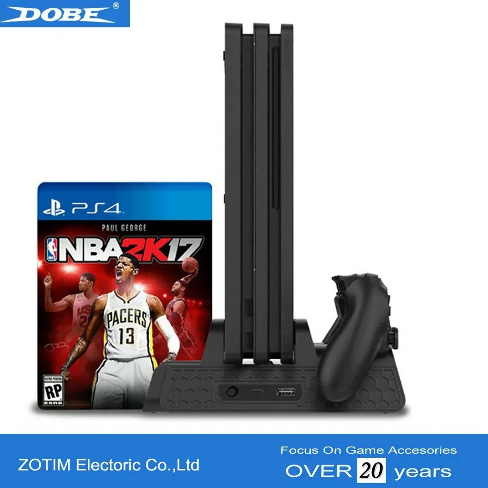 BASE PARA PS4 COM COOLER CARREGA 2 JOYSTICK SLIM PRO PS4