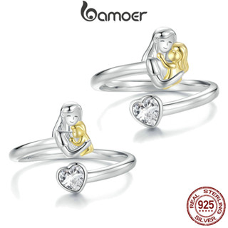 Bamoer 925 Sterling Sliver Ring Mãe E Filho Presentes De Jóias De Moda Requintada Para Mulheres em Oferta na Shopee