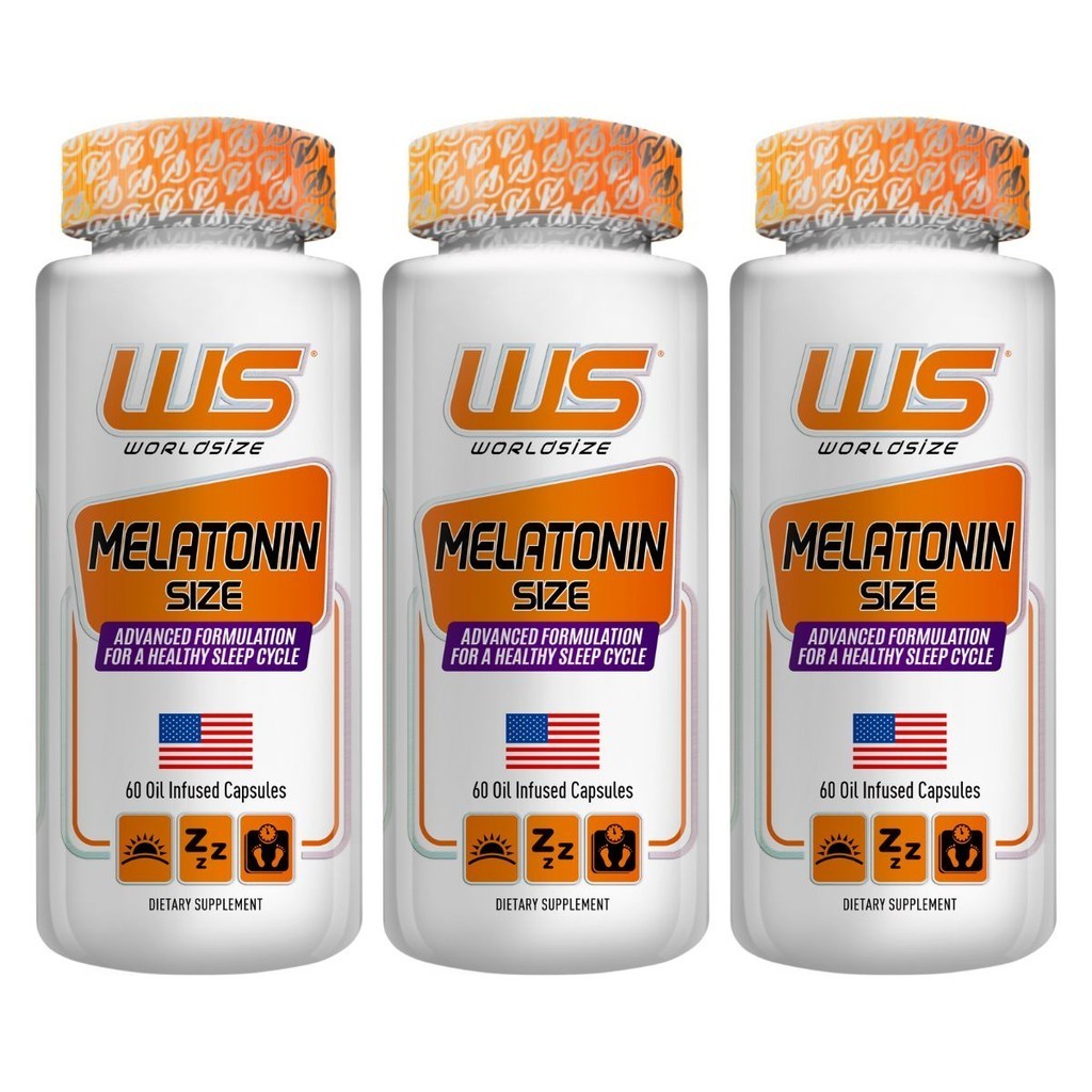 Compre 2 Melatonina Melatonin Size Worldsize 60 Cáps Leve 3