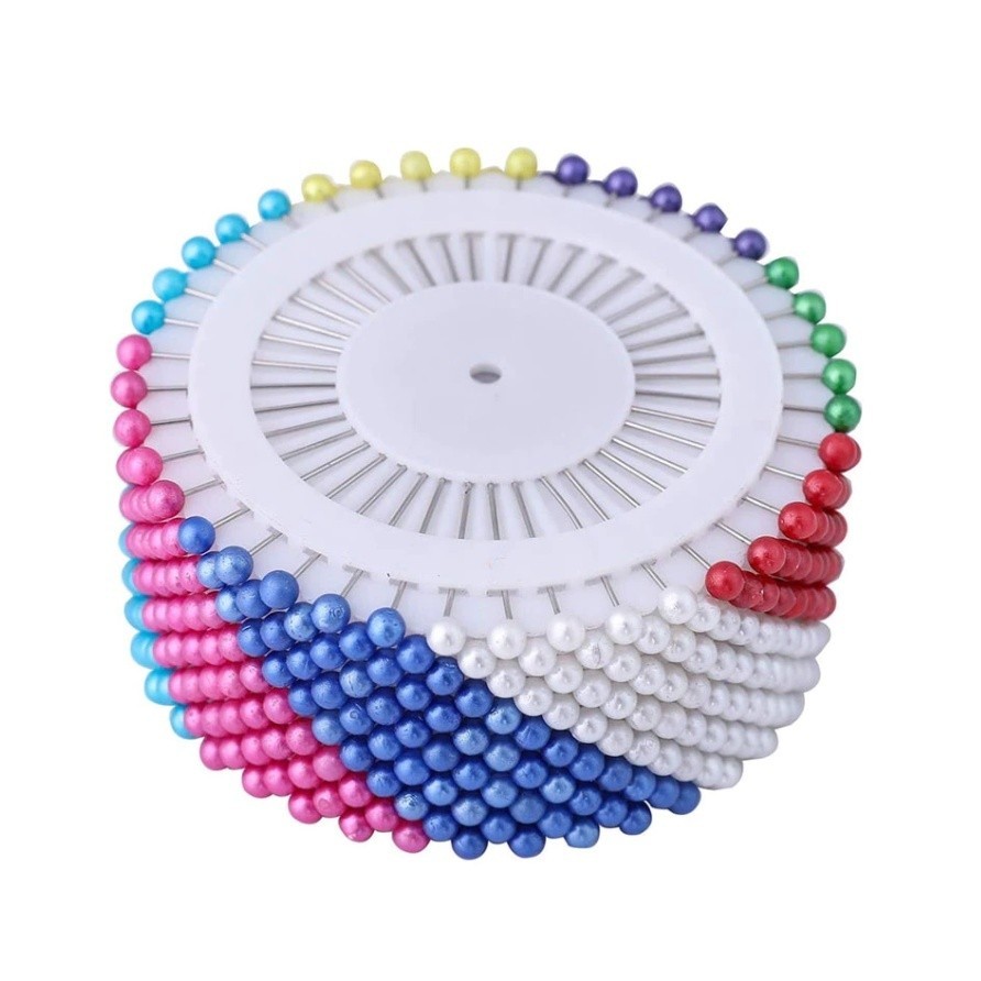 Alfinete de costura colorido com 480 pinos