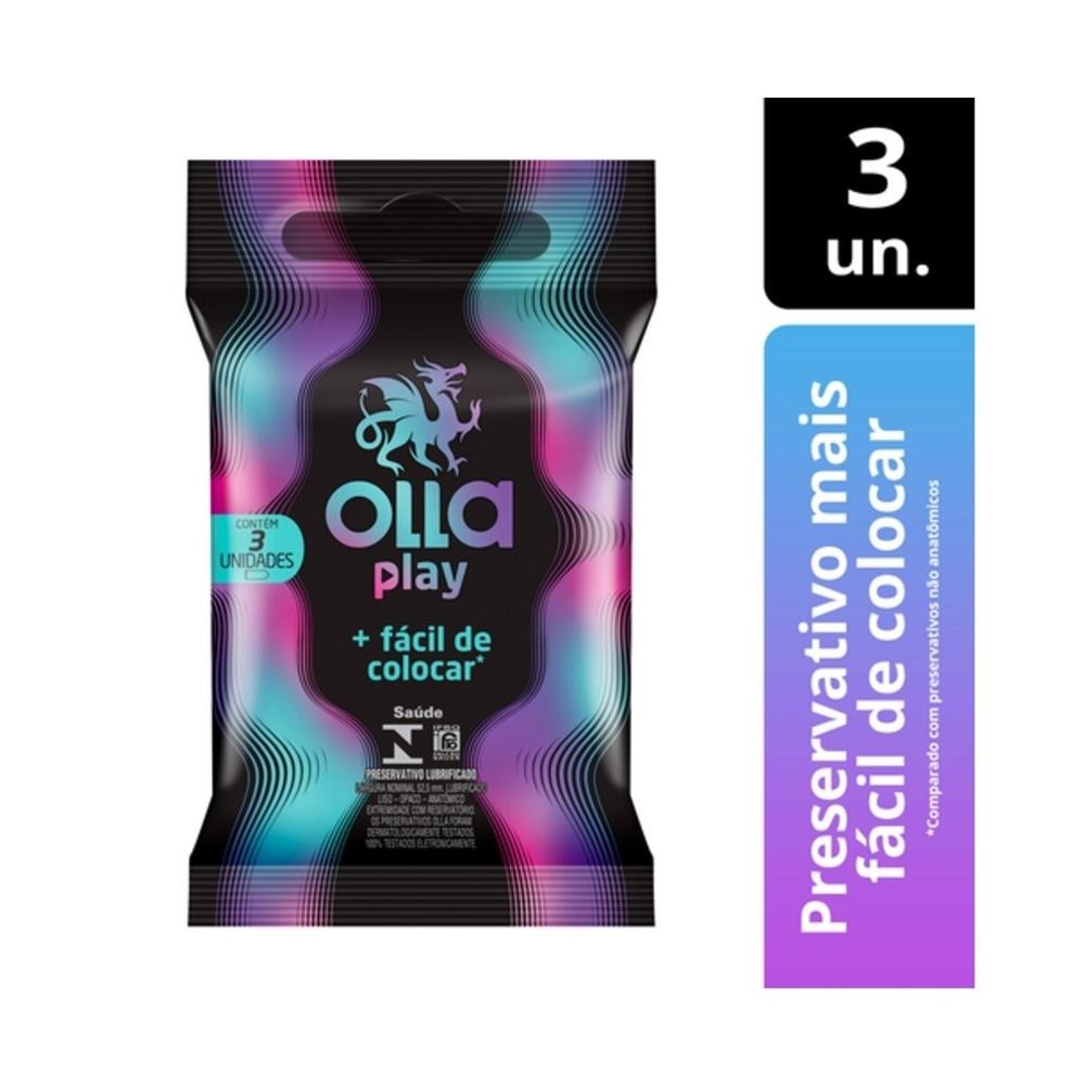 Preservativo Olla Play 3 Unidades