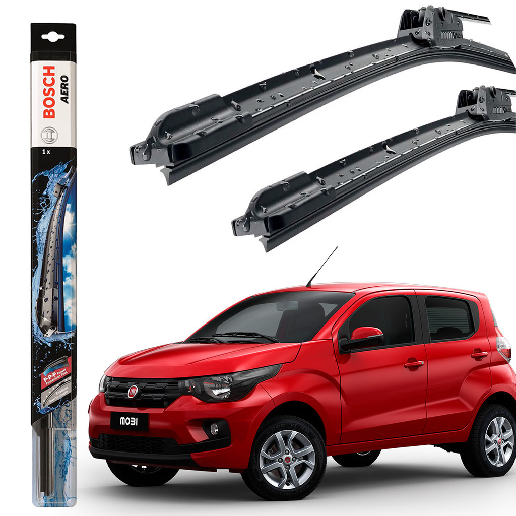Par Palheta Limpador Parabrisa Mobi 2021 2022 2023 Palheta Dianteira Original Bosch em Oferta na Shopee