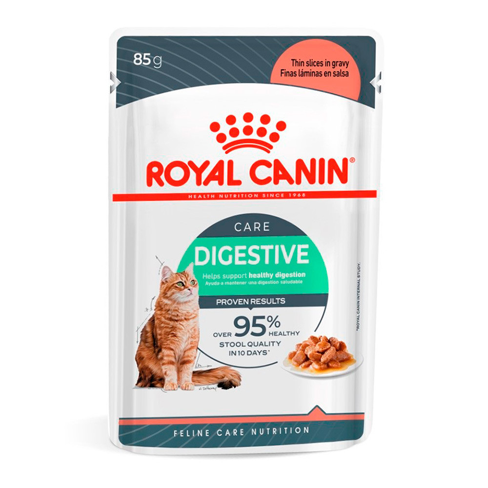 Ração Úmida Royal Canin Sachê Para Gatos Adultos Cuidado Digestivo 85g - Pets