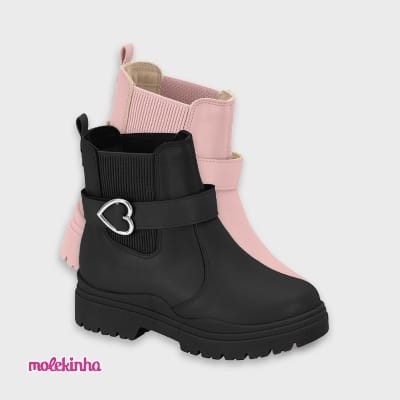 Bota Coturno ~ 2179.204 Galocha Cano Alto Infantil Conforto Molekinha
