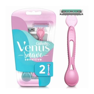 Aparelho De Depilar Gillette Venus Suave Sensitive 2 Unid em Oferta na Shopee