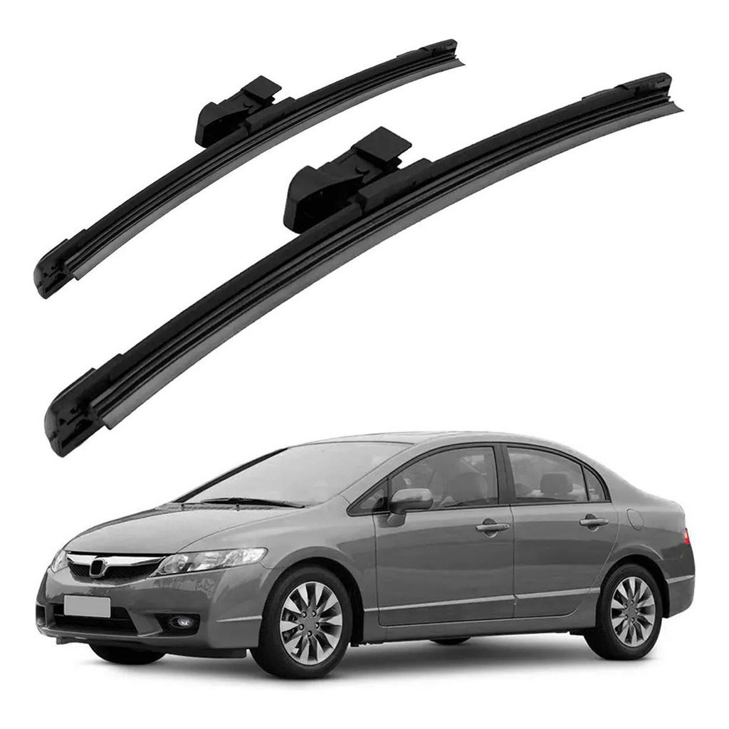 Kit Par Palheta Limpador Parabrisa New Civic 2007 Até 2011