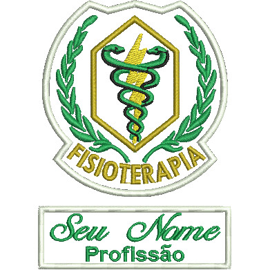 Patch Termocolante Fisioterapia  - Kit Nome + Logotipo em Oferta na Shopee