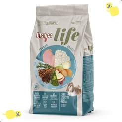Ração Quatree Life Cães Adultos Raças Pequenas Frango e Arroz 3Kg Alimento Premium Especial Cachorro