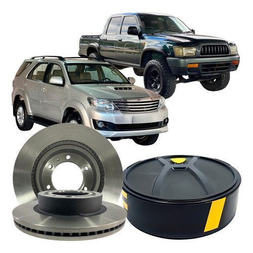 Par Disco Freio Dianteiro Freemax Ventilado Hilux SW4 4x2 4x4