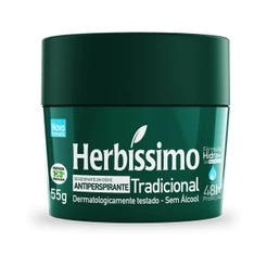 HERBÍSSIMO DESODORANTE CREME TRADICIONAL SEM ÁLCOOL COM 55G