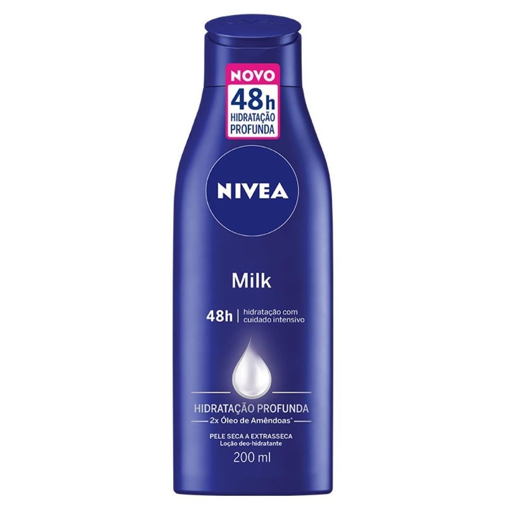 NIVEA MILK CREME HIDRATAÇÃO PROFUNDA COM 200ML em Oferta na Shopee
