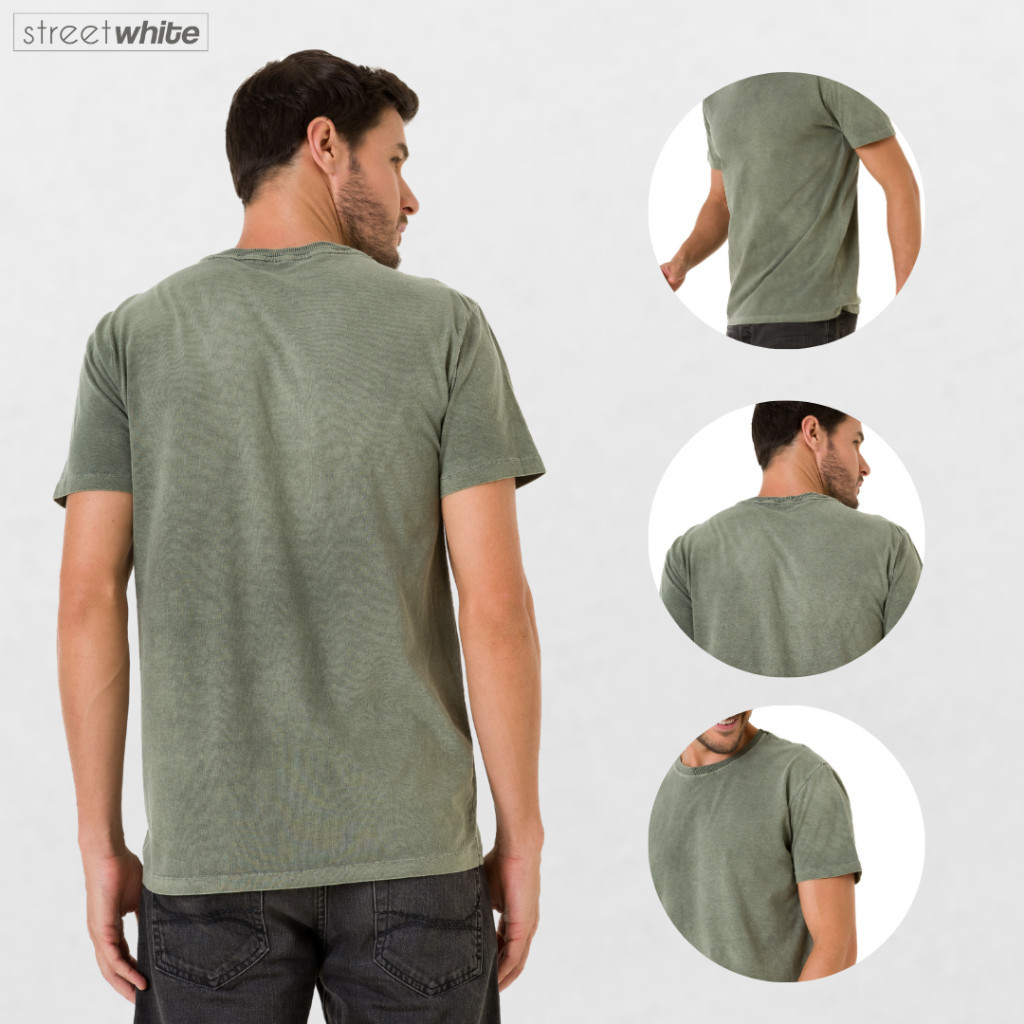 Kit 3 Camisetas Premium Estonadas 100% Algodão